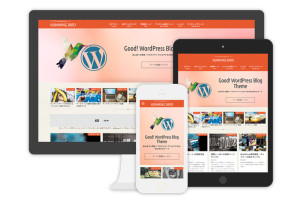 WordPRESSテーマ変更！ハミングバードにしました！