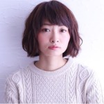 【ヘアスタイル】無造作なウェーブ感のあるボブ