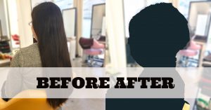 【ヘアドネーション】約50cmカット！刈り上げ×女性らしい大人ショート【@原宿】